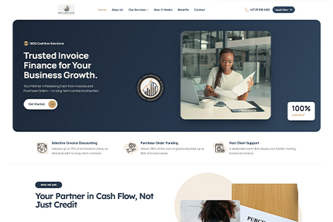 Bids Cashflow Solutions website built by Cennova Digital